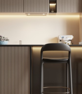 Custom kitchen bar detail
